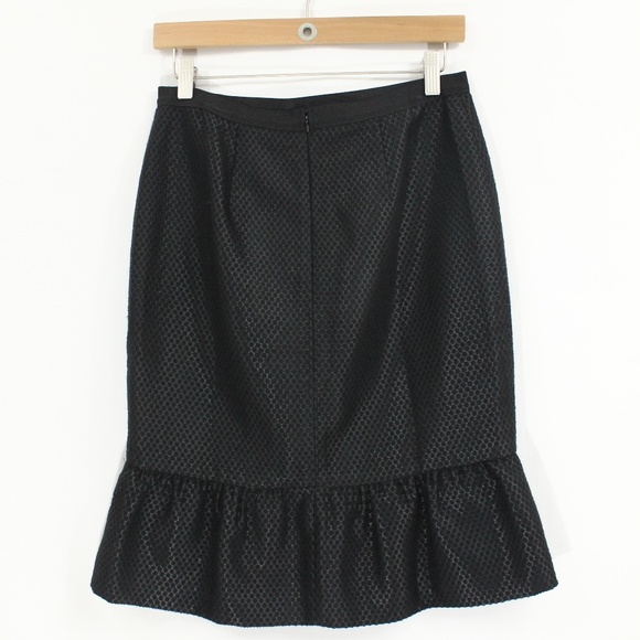 Ann Taylor Black Pencil Skirt sz 2 - Picture 5 of 7